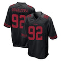 Blackjersey SF.49ers #92 Osa Odighizuwa Player Black Alternate Home Game Stitched Jerseys