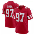 Blackjersey SF.49ers #97 Nick Bosa Player Red Game Home Stitched Jerseys