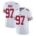 Blackjersey SF.49ers #97 Nick Bosa Player White Limited Vapor Untouchable Home Game Stitched Jerseys