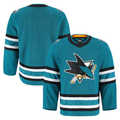 Blackjersey SJ.Sharks Teal Home Authentic Pro Jerseys