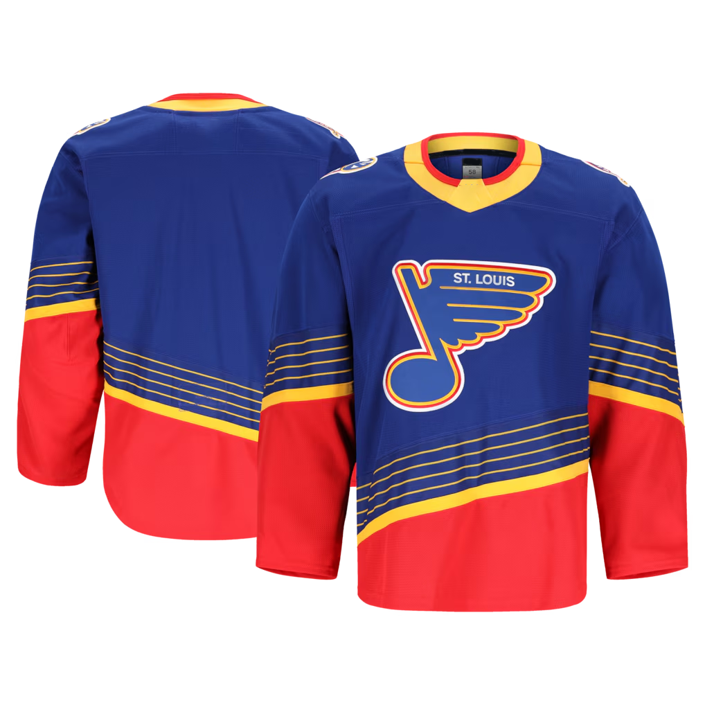 Blackjersey SL.Blues Blue Alternate 2 Authentic Pro Jerseys