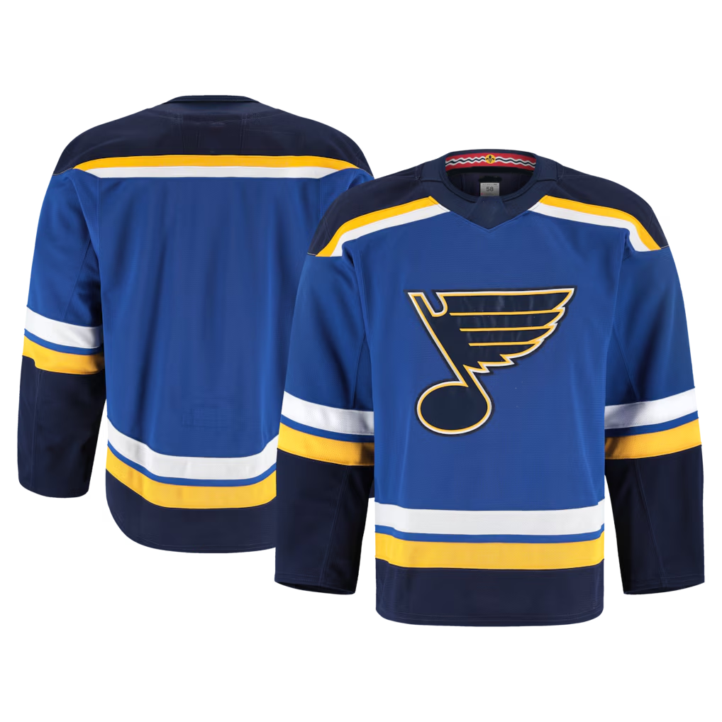 Blackjersey SL.Blues Blue Alternate Authentic Pro Jerseys