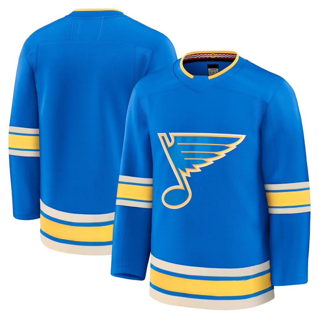 Blackjersey SL.Blues Blue Alternate Premium Jerseys