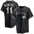 Blackjersey T.Blue Jays #11 Bo Bichette Player Black Home Game Stitched Jerseys