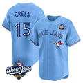 Blackjersey T.Blue Jays #15 Chad Green Player Blue 2025 World Series Game Stitched Jerseys
