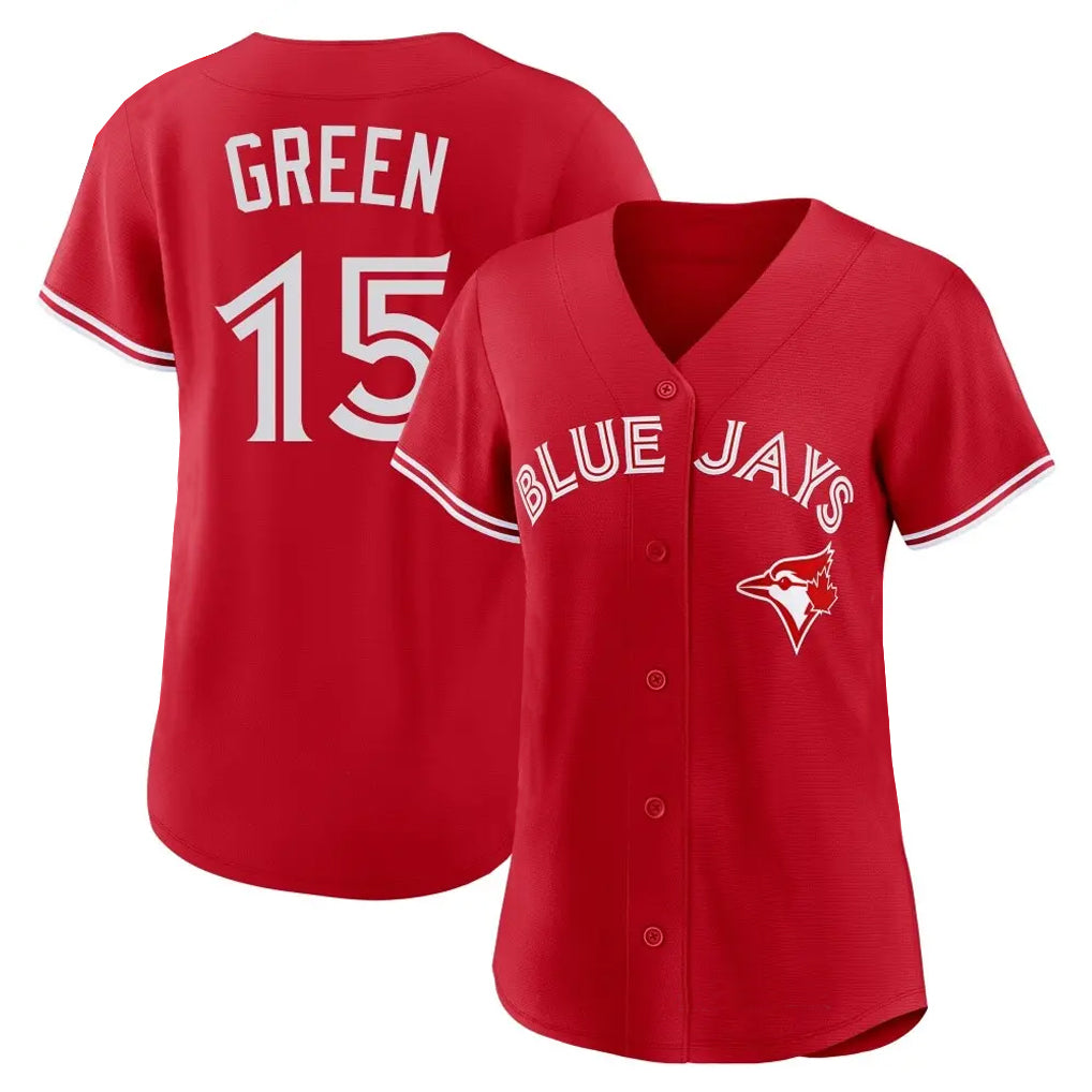 Blackjersey T.Blue Jays #15 Chad Green Player Red Home Limited Stitched Jerseys