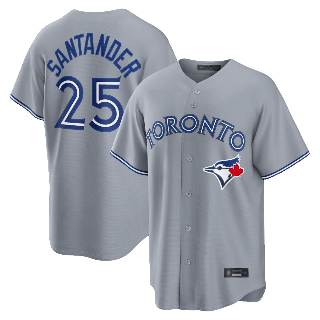 Blackjersey T.Blue Jays #25 Anthony Santander Player Gray Home Limited Stitched Jerseys