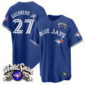 Blackjersey T.Blue Jays #27 Vladimir Guerrero Jr Player Navy 2025 American League All Stitched Jerseys