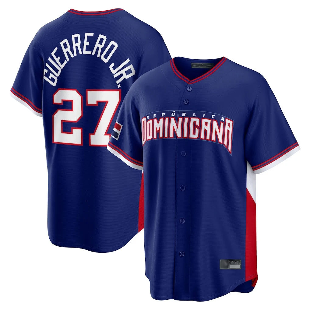 Blackjersey T.Blue Jays #27 Vladimir Guerrero Jr Player Royal 2026 World Classic Stitched Jerseys
