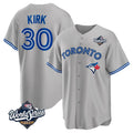Blackjersey T.Blue Jays #30 Alejandro Kirk Player Gray 2025 World Series Limited Stitched Jerseys