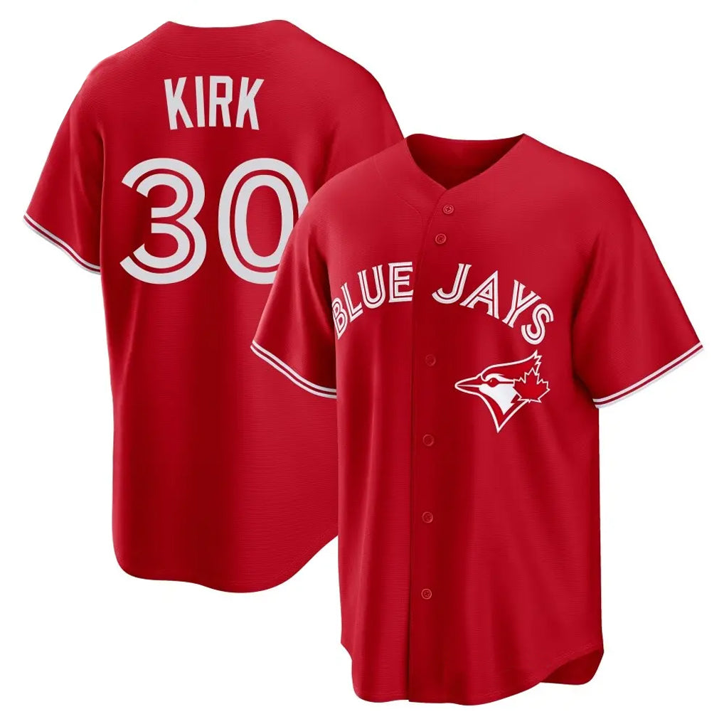 Blackjersey T.Blue Jays #30 Alejandro Kirk Player Red Home Game Stitched Jerseys