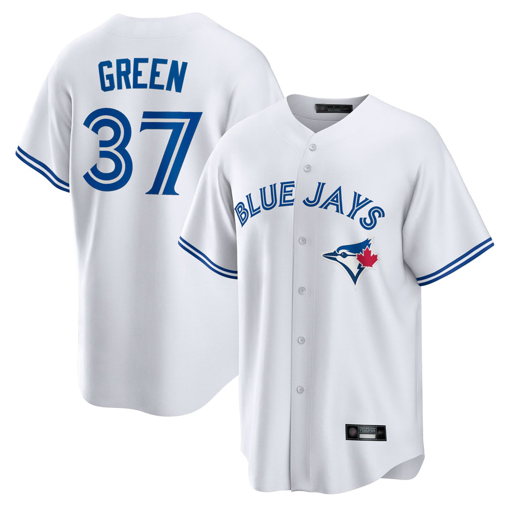 Blackjersey T.Blue Jays #37 Chad Green Player White Home Limited Stitched Jerseys