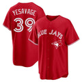 Blackjersey T.Blue Jays #39 Trey Yesavage Player Red Home Game Stitched Jerseys
