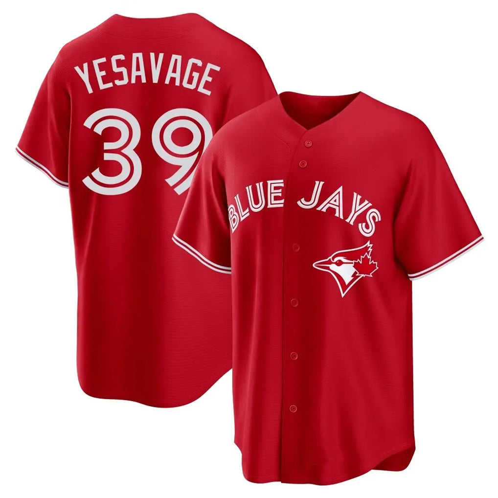 Blackjersey T.Blue Jays #39 Trey Yesavage Player Red Home Game Stitched Jerseys