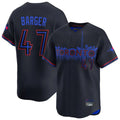 Blackjersey T.Blue Jays #47 Addison Barger Player Black&Blue City Connect Limited Stitched Jerseys