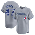 Blackjersey T.Blue Jays #47 Addison Barger Player Gray Replica Stitched Jerseys