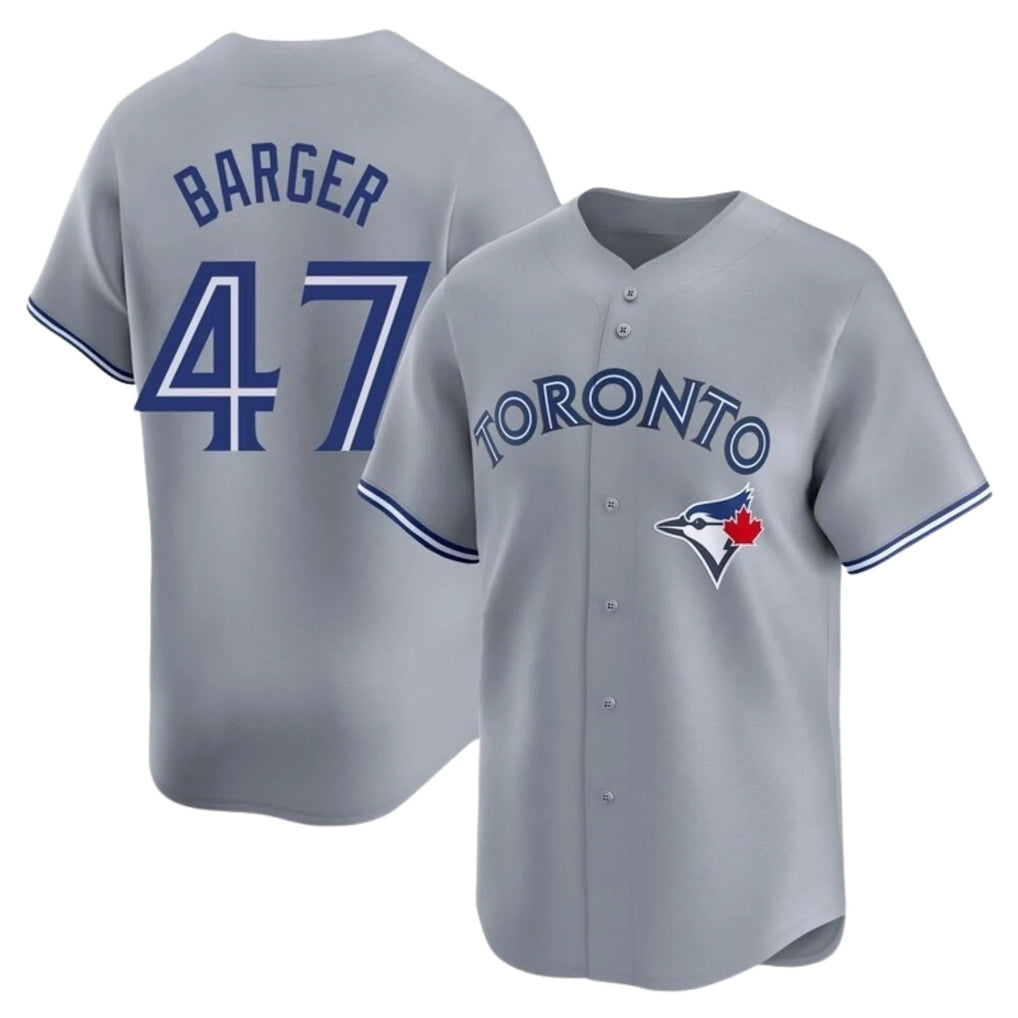 Blackjersey T.Blue Jays #47 Addison Barger Player Gray Replica Stitched Jerseys