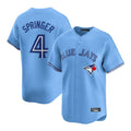 Blackjersey T.Blue Jays #4 George Springer Player Blue Home Game Stitched Jerseys