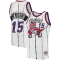 Blackjersey T.Raptors #15 Vince Carter Mitchell & Ness White 199899 Hardwood Classics Swingman Jerseys