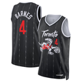 Blackjersey T.Raptors #4 Scottie Barnes Black 202526 Swingman Jerseys - City Edition
