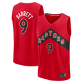 Blackjersey T.Raptors #9 RJ Barrett Red Fast Break Jerseys - Icon Edition