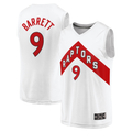 Blackjersey T.Raptors #9 RJ Barrett White Fast Break Player Jerseys - Association Edition