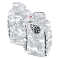 Blackjersey T.Titans Camo Arctic Salute to Service Pullover Hoodies Home Game Blank Player Stitched Jerseys