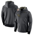 Blackjersey T.Titans Light Gray Pullover Hoodies Home Game Blank Player Stitched Jerseys