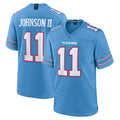 Blackjersey T.Titans #11 Jermaine Johnson II Player Light Blue 2026 Game Home Stitched Jerseys