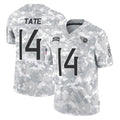Blackjersey T.Titans #14 Carnell Tate Player Arctic Camo Limited Salute to Service Home Game Stitched Jerseys
