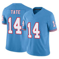 Blackjersey T.Titans #14 Carnell Tate Player Light Blue Limited Vapor F.U.S.E. Home Game Stitched Jerseys