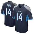 Blackjersey T.Titans #14 Carnell Tate Player Navy Home Game Stitched Jerseys