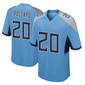 Blackjersey T.Titans #20 Tony Pollard Player Light Blue Home Game Stitched Jerseys