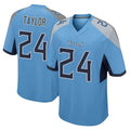 Blackjersey T.Titans #24 Alontae Taylor Player Light Blue Home Game Stitched Jerseys