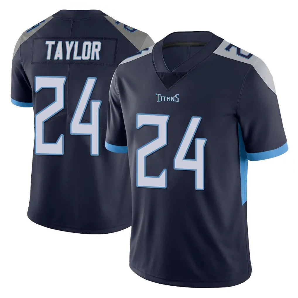Blackjersey T.Titans #24 Alontae Taylor Player Navy Limited Vapor Untouchable Home Game Stitched Jerseys