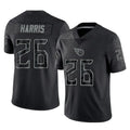 Blackjersey T.Titans #26 Marcus Harris Player Black Limited Reflective Home Game Stitched Jerseys