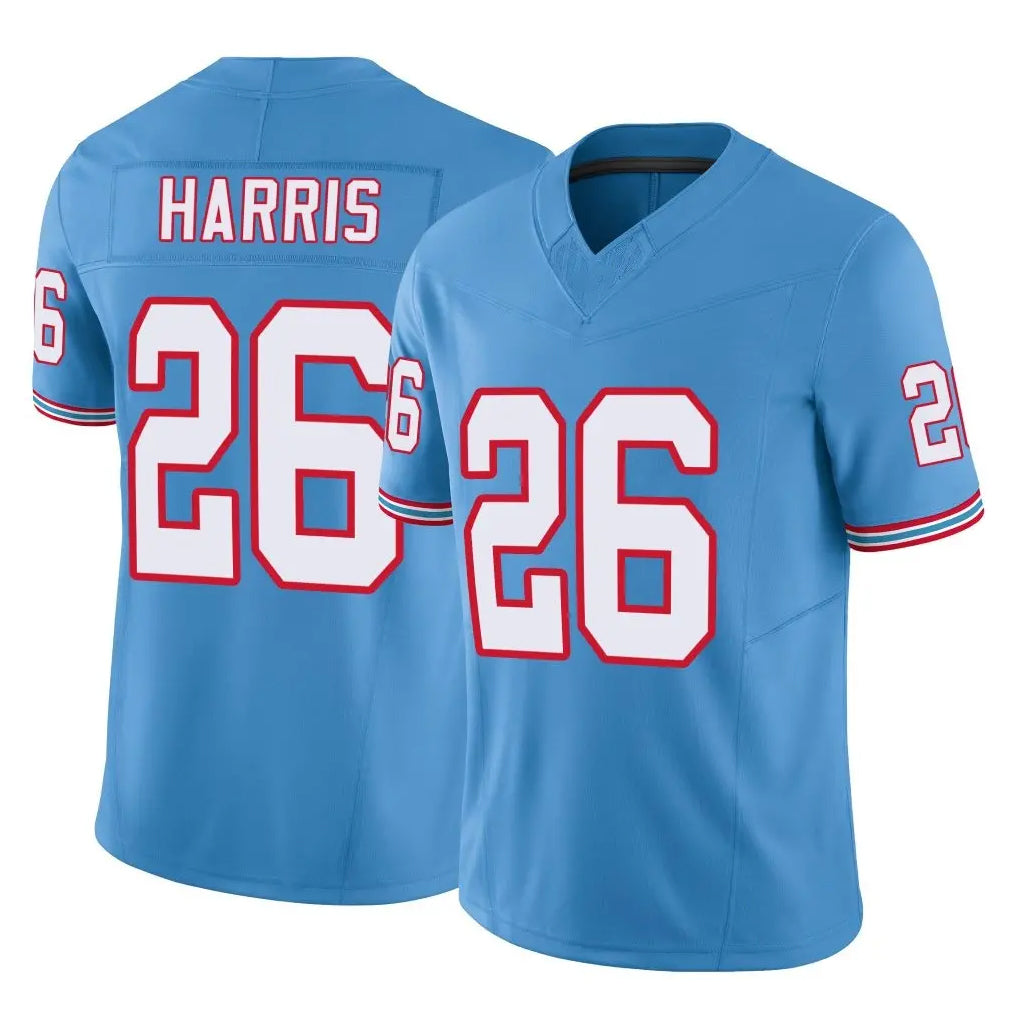 Blackjersey T.Titans #26 Marcus Harris Player Light Blue Limited Vapor F.U.S.E. Home Game Stitched Jerseys