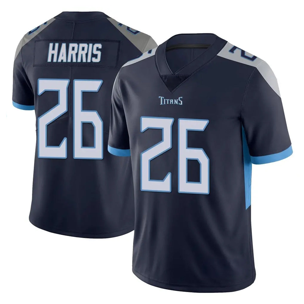 Blackjersey T.Titans #26 Marcus Harris Player Navy Limited Vapor Untouchable Home Game Stitched Jerseys