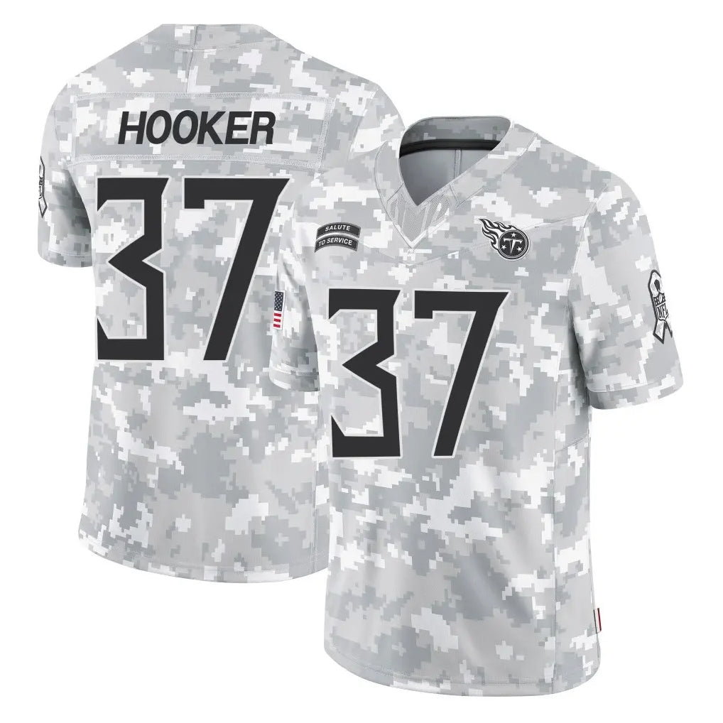 Blackjersey T.Titans #37 Amani Hooker Player Arctic Camo Limited Salute to Service Home Game Stitched Jerseys
