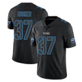 Blackjersey T.Titans #37 Amani Hooker Player Black Impact Limited Home Game Stitched Jerseys