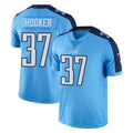 Blackjersey T.Titans #37 Amani Hooker Player Light Blue Limited Color Rush Home Game Stitched Jerseys