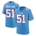Blackjersey T.Titans #51 Austin Schlottmann Player Light Blue 2026 Game Home Stitched Jerseys
