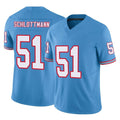 Blackjersey T.Titans #51 Austin Schlottmann Player Light Blue Limited Vapor F.U.S.E. Home Game Stitched Jerseys