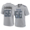 Blackjersey T.Titans #66 Fernando Carmona Jr. Player Gray Atmosphere Fashion Home Game Stitched Jerseys