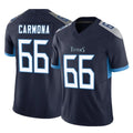 Blackjersey T.Titans #66 Fernando Carmona Jr. Player Navy Limited Vapor F.U.S.E. Home Game Stitched Jerseys