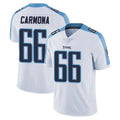 Blackjersey T.Titans #66 Fernando Carmona Jr. Player White Limited Vapor Untouchable Home Game Stitched Jerseys