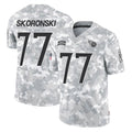 Blackjersey T.Titans #77 Peter Skoronski Player Arctic Camo Limited Salute to Service Home Game Stitched Jerseys