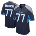 Blackjersey T.Titans #77 Peter Skoronski Player Navy Home Game Stitched Jerseys