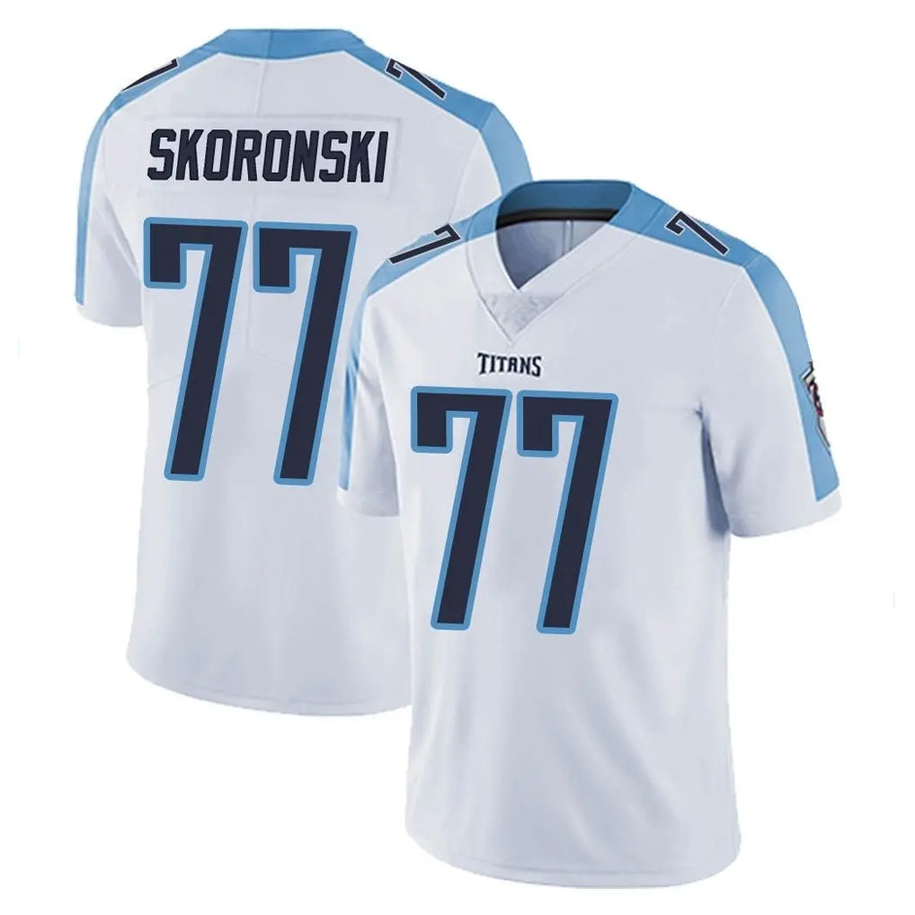 Blackjersey T.Titans #77 Peter Skoronski Player White Limited Vapor Untouchable Home Game Stitched Jerseys