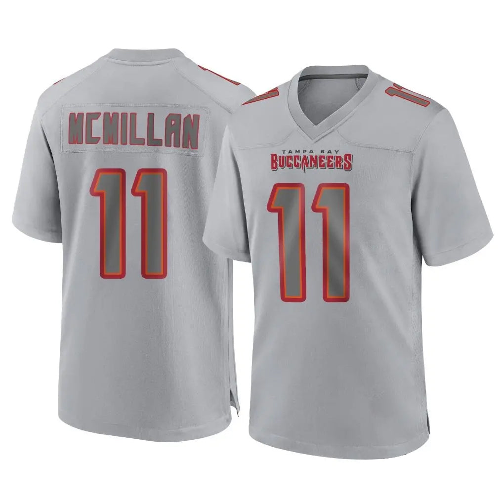 Blackjersey TB.Buccaneers #11 Jalen McMillan Player Gray Atmosphere Fashion Home Game Stitched Jerseys